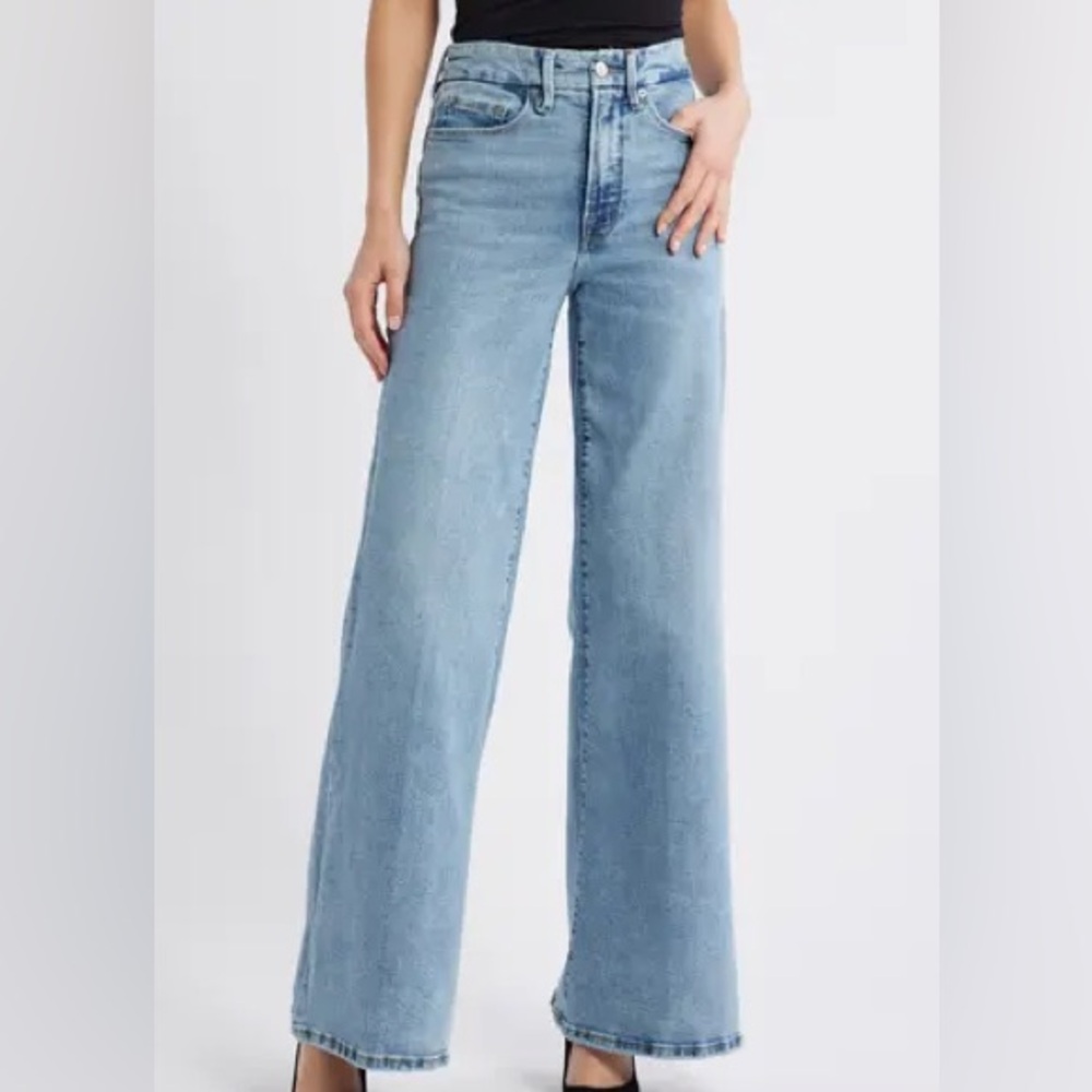 Good American  jeans good waist palazzo